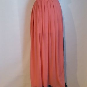 Zinga pleated maxi skirt
